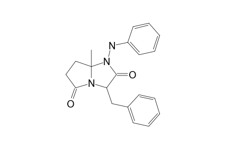 3-Benzyl-7a-methyldihydro-1-phenylamino-1H-pyrrolo[1,2-a]imidazole-2,5-(3H,6H)-dione