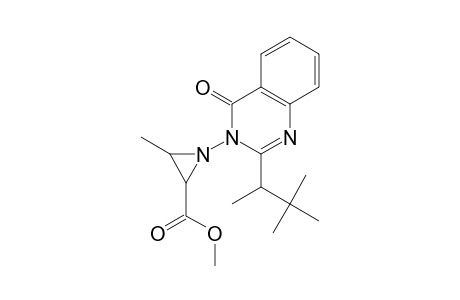 2-Aziridinecarboxylic acid, 3-methyl-1-[4-oxo-2-(1,2,2-trimethylpropyl)-3(4H)-quinazolinyl]-, methyl ester
