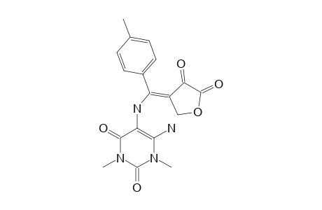 4-[1-[N-(6-AMINO-3,5-DIMETHYLURACIL)-AMINO]-4-METHYLBENZAL]-2,3(5H)-FURANDIONE