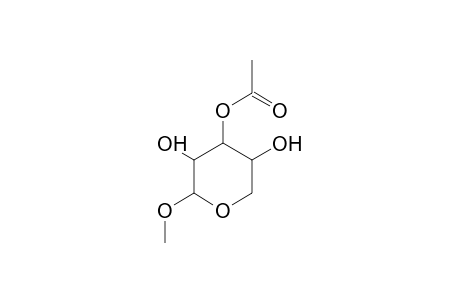 beta-D-RIBOPYRANOSIDE, METHYL, 3-ACETATE