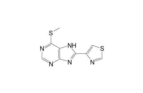 6-(methylthio)-8-(4-thiazolyl)purine