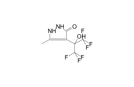 4-(1-HYDROXY-1-TRIFLUOROMETHYL-2,2,2-TRIFLUOROETHYL)-3-METHYLPYRAZOL-5-ONE