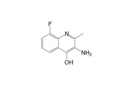 3-Amino-8-fluoro-4-hydroxy-2-methylquinoline