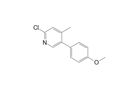 2-CHLORO-5-(4-METHOXYPHENYL)-4-METHYLPYRIDINE