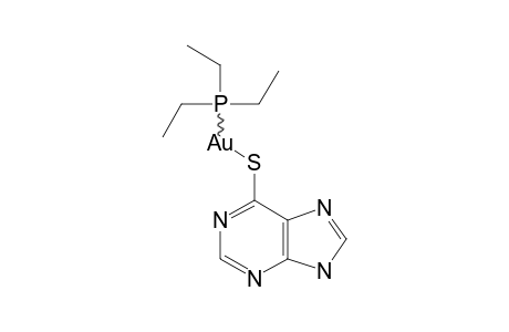 (6-MERCAPTOPURIN-S-YL)-(TRIETHYLPHOSPHINE)-GOLD-(I)