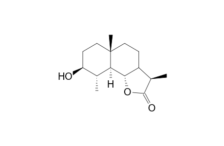 3.beta.-Hydrooxy-4,5,6.alpha.H,11.beta.H-eudesman-6,12-olide