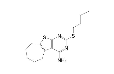 2-(butylsulfanyl)-6,7,8,9-tetrahydro-5H-cyclohepta[4,5]thieno[2,3-d]pyrimidin-4-amine