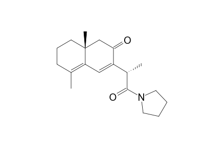 1,4a-Dimethyl-7-[3-((pyrrolidin-1-y)carbonyl)eth-1-yl]-2,3,4,4a-tetrahydronaphthalen-6(5H)-one