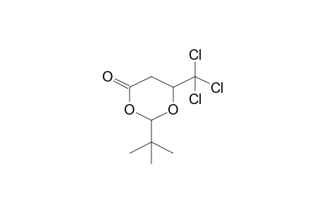 1,3-Dioxan-4-one, 2-(1,1-dimethylethyl)-6-(trichloromethyl)-, (2s-cis)-