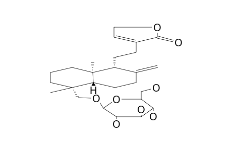 18-BETA-D-GLUCOPYRANOSYLOXY-8-(17),13-ENT-LABDADIEN-16,15-OLIDE