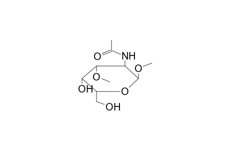 .alpha.-D-Galactopyranoside, methyl 2-(acetylamino)-2-deoxy-3-O-methyl-