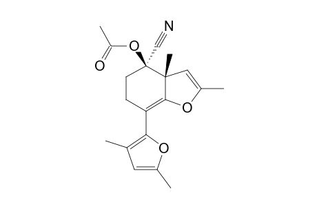 (1RS,2RS)-2-CYANO-5-(3,5-DIMETHYLFUR-2-YL)-1,8-DIMETHYL-7-OXABICYClO-[4.3.0]-NONA-5,8-DIEN-2-YLACETATE