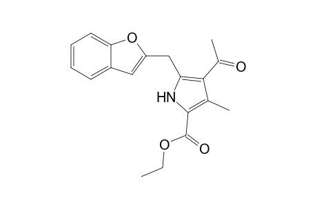 2-(3'-Acetyl-5'-ethoxycaebonyl-4'-methylpyrrole-2'-ylmethyl)benzofuran