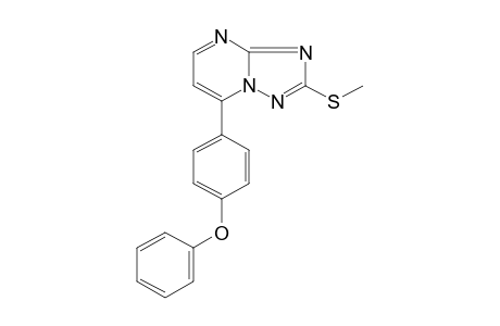 2-(METHYLTHIO)-7-(p-PHENOXYPHENYL)-s-TRIAZOLO[1,5-a]PYRIMIDINE