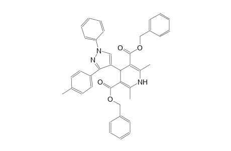 dibenzyl 2,6-dimethyl-4-[3-(4-methylphenyl)-1-phenyl-1H-pyrazol-4-yl]-1,4-dihydro-3,5-pyridinedicarboxylate