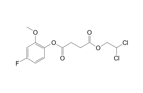 Succinic acid, 2,2-dichloroethyl 4-fluoro-2-methoxyphenyl ester