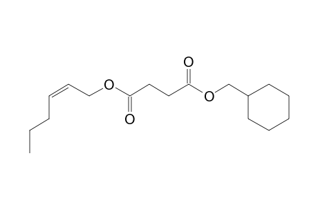 Succinic acid, cyclohexylmethyl cis-hex-2-en-1-yl ester