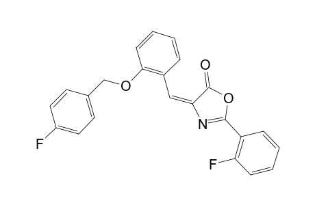 (4E)-4-{2-[(4-fluorobenzyl)oxy]benzylidene}-2-(2-fluorophenyl)-1,3-oxazol-5(4H)-one