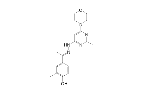 4-(4-Hydroxy-3,.alpha.-dimethylbenzylidenehydrazino)-2-methyl-6-morpholinopyrimidine