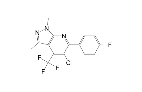 5-chloro-6-(4-fluorophenyl)-1,3-dimethyl-4-(trifluoromethyl)-1H-pyrazolo[3,4-b]pyridine