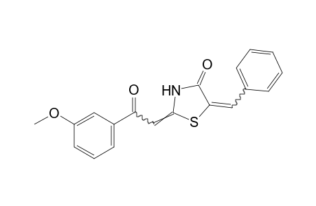 5-benzylidene-2-(m-methoxyphenacylidene)-4-thiazolidinone