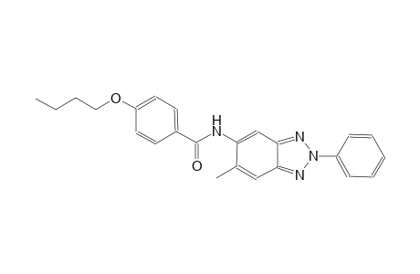 benzamide, 4-butoxy-N-(6-methyl-2-phenyl-2H-1,2,3-benzotriazol-5-yl)-