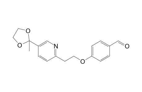 4-[2-[5-(2-methyl-1,3-dioxolan-2-yl)pyridin-2-yl]ethoxy]benzaldehyde