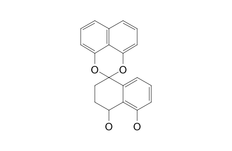 CJ-12,371;4,5-DIHYDROXY-1,2,3,4-TETRAHYDROSPIRO-[NAPHTHALENE-1(4H),2'-NAPHTHO-[1,8-DE]-[1,3]-DIOXINE]