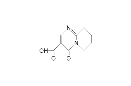 6-METHYL-4-OXO-6,7,8,9-TETRAHYDRO-4H-PYRIDO-[1,2-A]-PYRIMIDIN-3-CARBONSAEURE