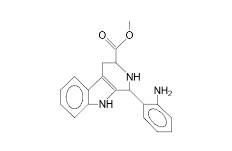 trans-(3-[Methoxycarbonyl]-1,2,3,4-tetrahydro-9H-pyrido[3,4-B]indol-1-yl)-(2-amino-benzene)