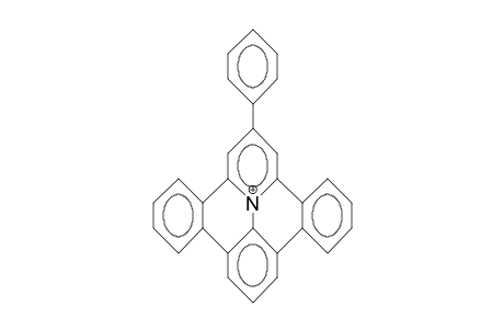 2-Phenyl-benzo(H)quinolizino(4,5,6,7-fed)phenanthridinium cation