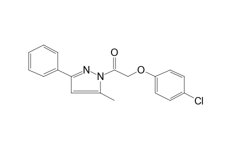 1-[(p-CHLOROPHENOXY)ACETYL]-5-METHYL-3-PHENYLPYRAZOLE