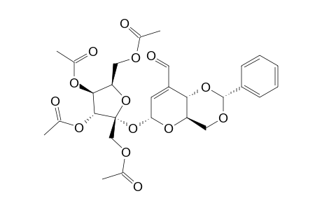 1',3',4',6'-TETRA-O-ACETYL-BETA-D-FRUCTOFURANOSYL-4,6-O-BENZYLIDENE-2,3-DIDEOXY-3-C-FORMYL-ALPHA-D-ERYTHRO-HEX-2-ENOPYRANOSIDE