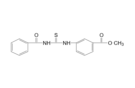 m-(3-benzoyl-2-thioureido)benzoic acid, methyl ester