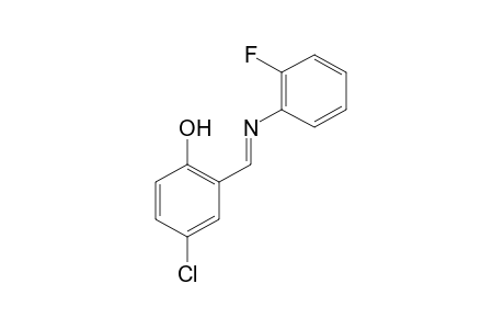 4-chloro-2-[N-(o-fluorophenyl)formimidoyl]phenol