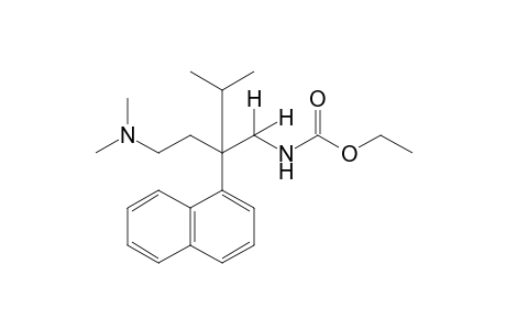N-(4-(dimethylamino)-2-isopropyl-2-(1-naphthyl)butyl]carbamic acid, ethyl ester