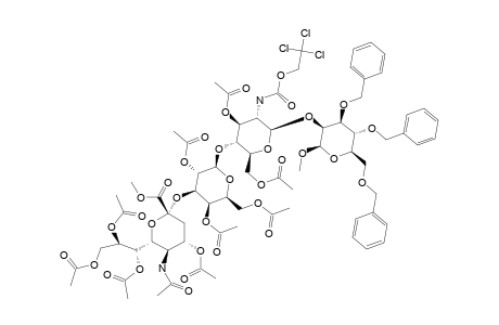 #14;METHYL-O-(METHYL-5-ACETAMIDO-4,7,8,9-TETRA-O-ACETYL-3,5-DIDEOXY-D-GLYCERO-ALPHA-D-GALACTO-2-NONULOPYRANOSYLONATE)-(2->3)-O-(2,4,6-TRI-O-ACETYL-BETA-