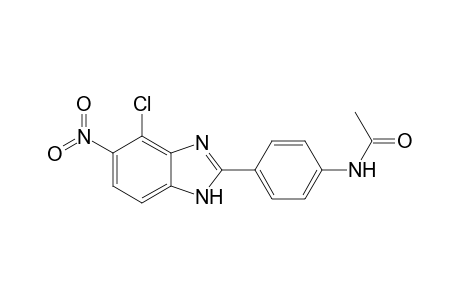 N-[4-(4-Chloro-5-nitro-1H-benzimidazol-2-yl)phenyl]acetamide