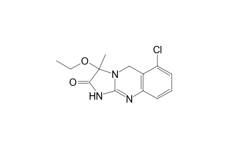 Imidazo[2,1-b]quinazolin-2(3H)-one, 6-chloro-3-ethoxy-1,5-dihydro-3-methyl-