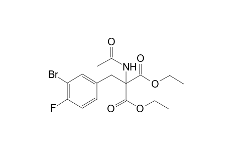 acetamido(3-bromo-4-fluorobenzyl)malonic acid, diethyl ester