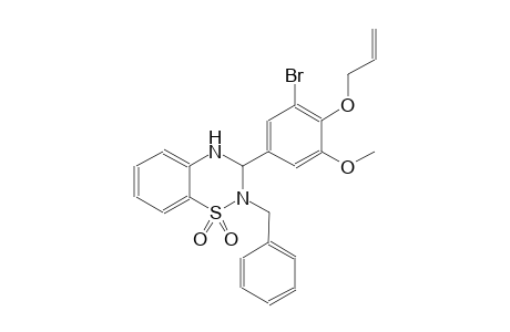 2H-1,2,4-benzothiadiazine, 3-[3-bromo-5-methoxy-4-(2-propenyloxy)phenyl]-3,4-dihydro-2-(phenylmethyl)-, 1,1-dioxide