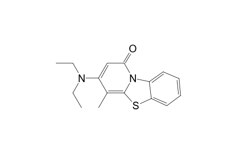 1H-Pyrido[2,1-b]benzothiazol-1-one, 3-(diethylamino)-4-methyl-