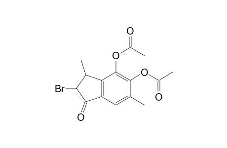 (+-)-2-Bromo-4,5-diacetoxy-2,3-dihydro-3,6-dimethyl-1H-inden-1-one