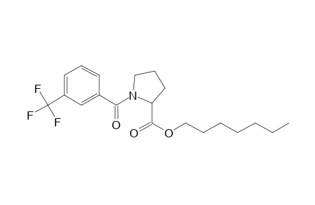 L-Proline, N-(3-trifluoromethylbenzoyl)-, heptyl ester