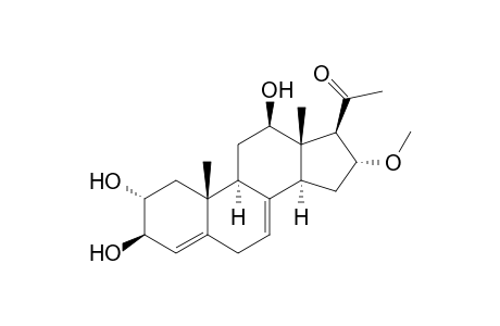 16.alpha.-Methoxy-2.alpha.,3.beta.,12.beta.-trihydroxy-pregna-4,7-dien-20-one