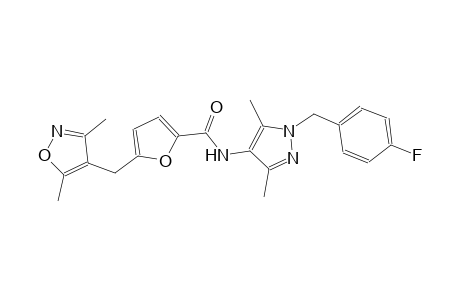 5-[(3,5-dimethyl-4-isoxazolyl)methyl]-N-[1-(4-fluorobenzyl)-3,5-dimethyl-1H-pyrazol-4-yl]-2-furamide