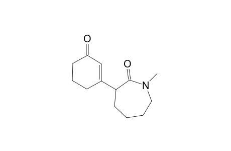 hexahydro-1-methyl-3-(3-oxo-1-cyclohexen-1-yl)-2H-azepin-2-one