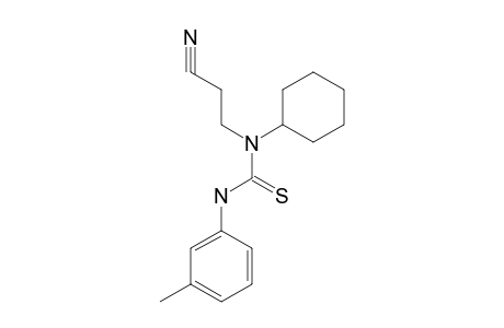1-(2-cyanoethyl)-1-cyclohexyl-2-thio-3-m-tolylurea