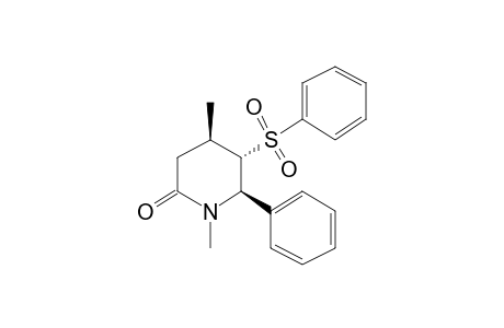 (4R,5S,6R)-1,4-Dimethyl-6-phenyl-5-(phenylsulfonyl)piperidin-2-one