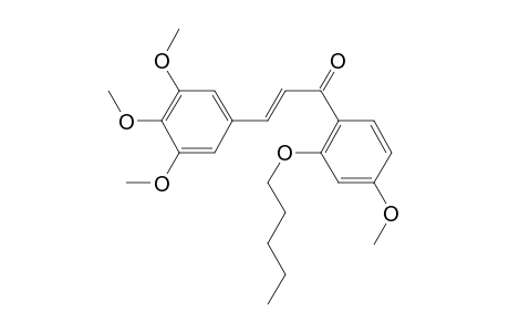 2'-(N-Pentyl)oxy-3,4,4',5-tetramethoxychalcone (isomer 1)